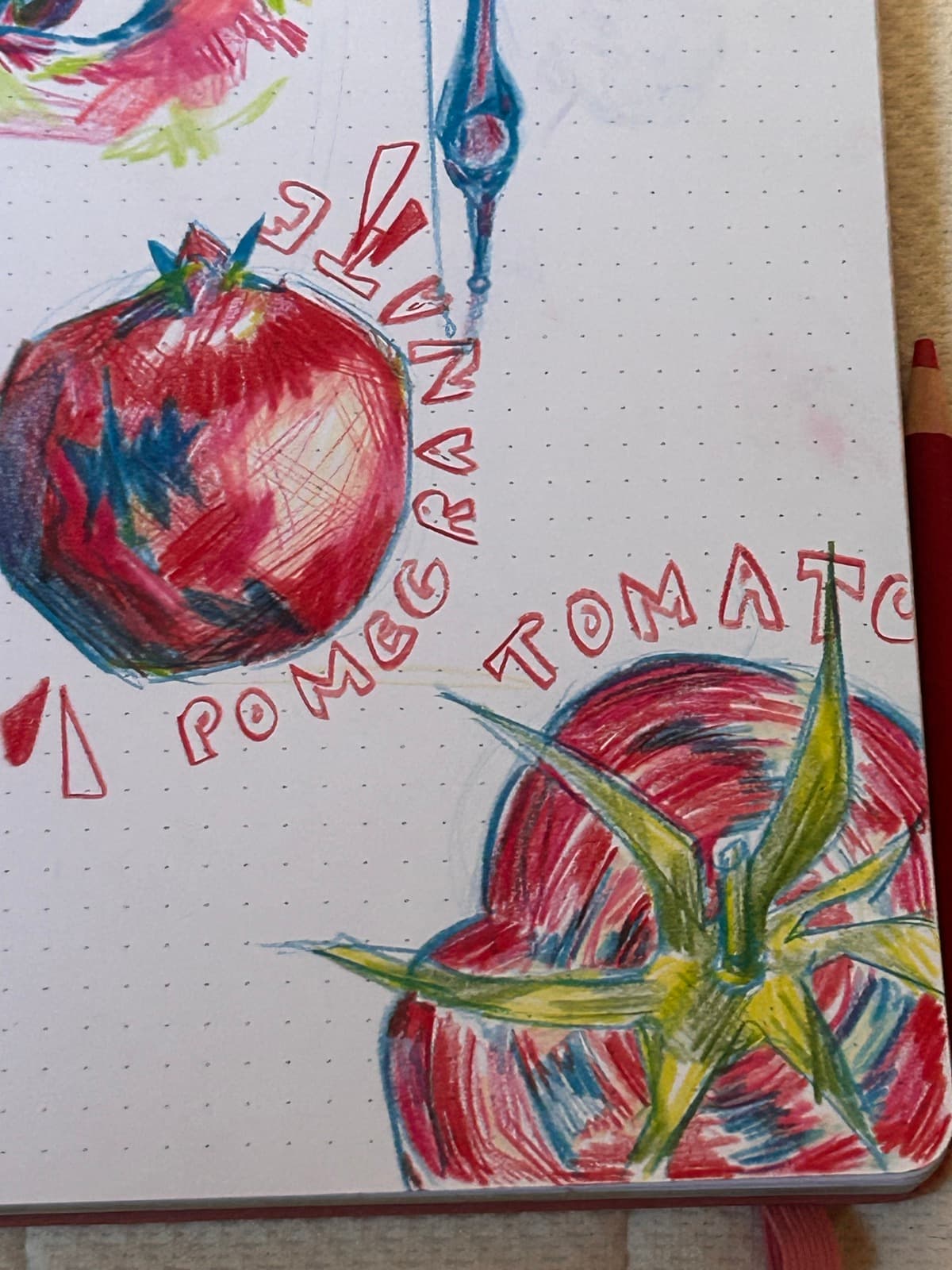 A page from Melody Yin's sketchbook